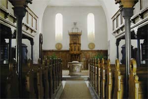 In der St. Petri Kirche: Blick auf die Kanzel